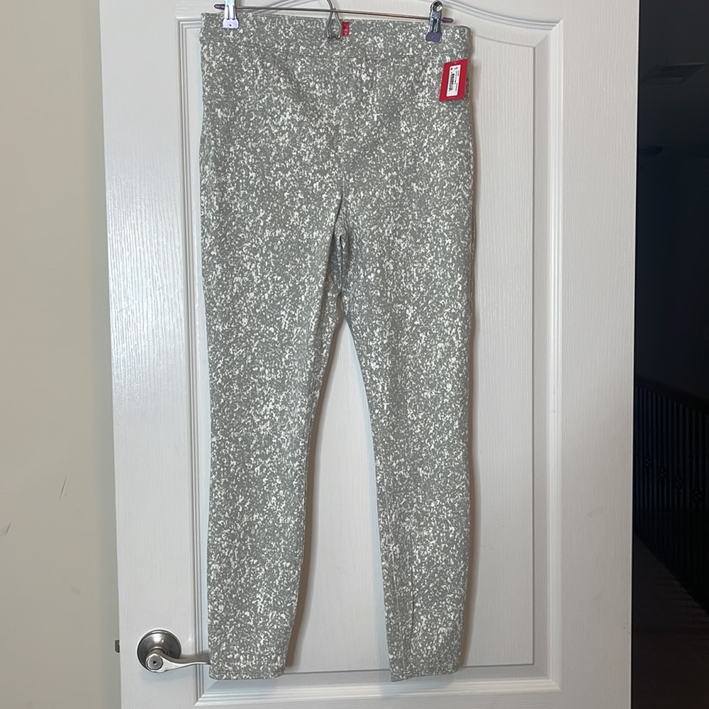 SPANX Jean-ish Ankle Leggings Speckled Grey Large